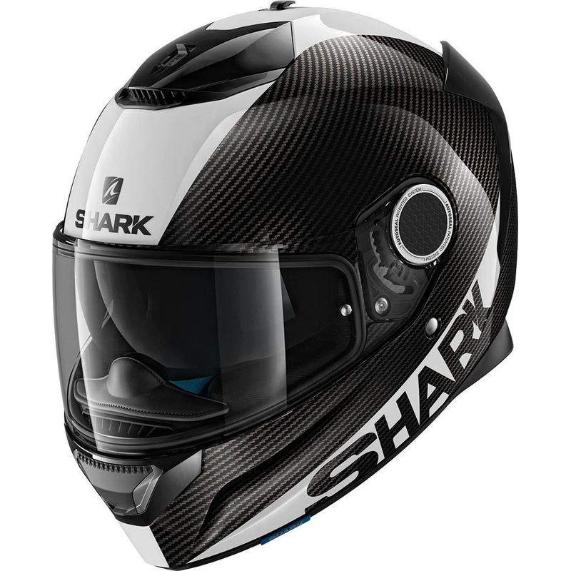 Integralna kaciga SHARK SPARTAN CARBON Skin crno-bijela