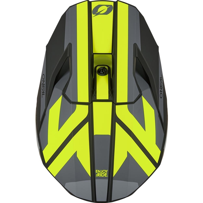 Motokros kaciga O´Neal 3SRS Ride mat crno-sivo-fluo žuta