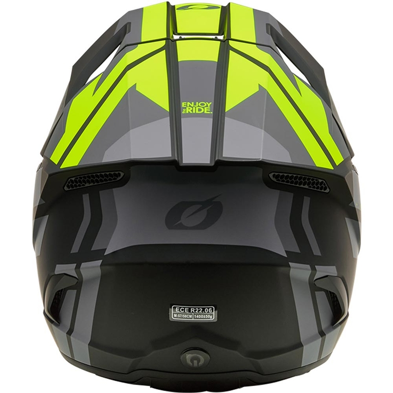 Motokros kaciga O´Neal 3SRS Ride mat crno-sivo-fluo žuta