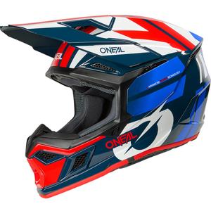 Motokros kaciga O'Neal 3SRS Ride plavo-bijelo-crvena