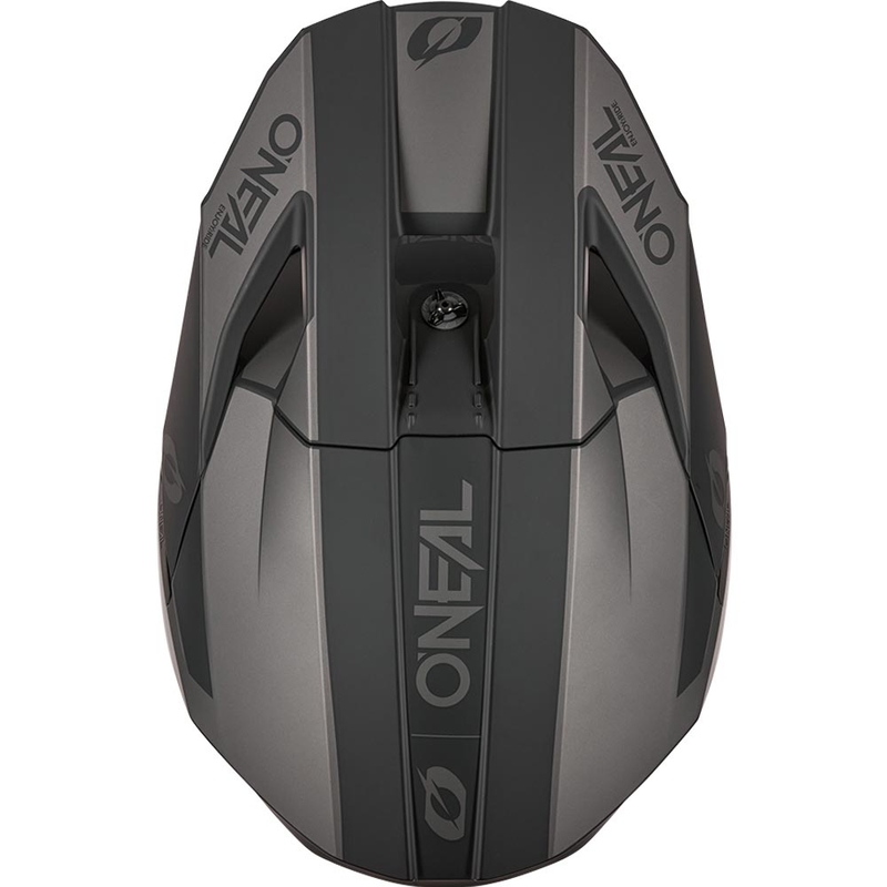 Motokros kaciga O´Neal 3SRS Solid mat crno-siva