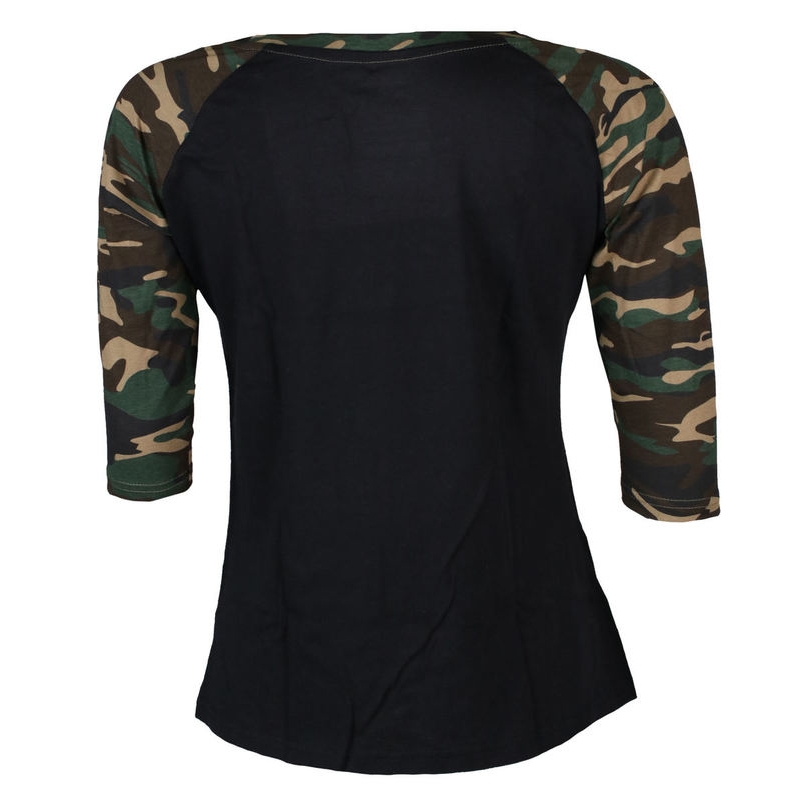 Ženske majice kratkih rukava Black Heart Devil Rose Camo rasprodaja