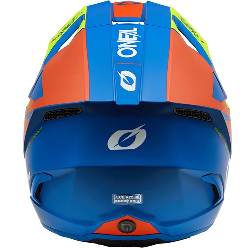 Motokros kaciga O´Neal 3SRS Solid mat plavo-fluo žuta