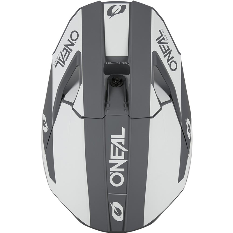 Motokros kaciga O´Neal 3SRS Solid mat bijelo-siva