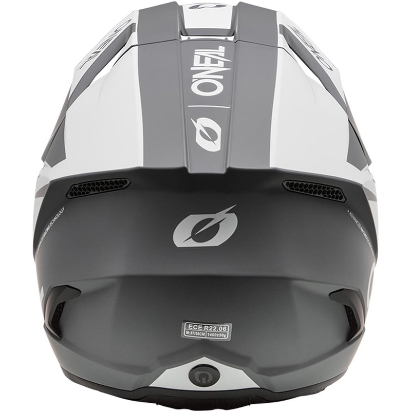 Motokros kaciga O´Neal 3SRS Solid mat bijelo-siva