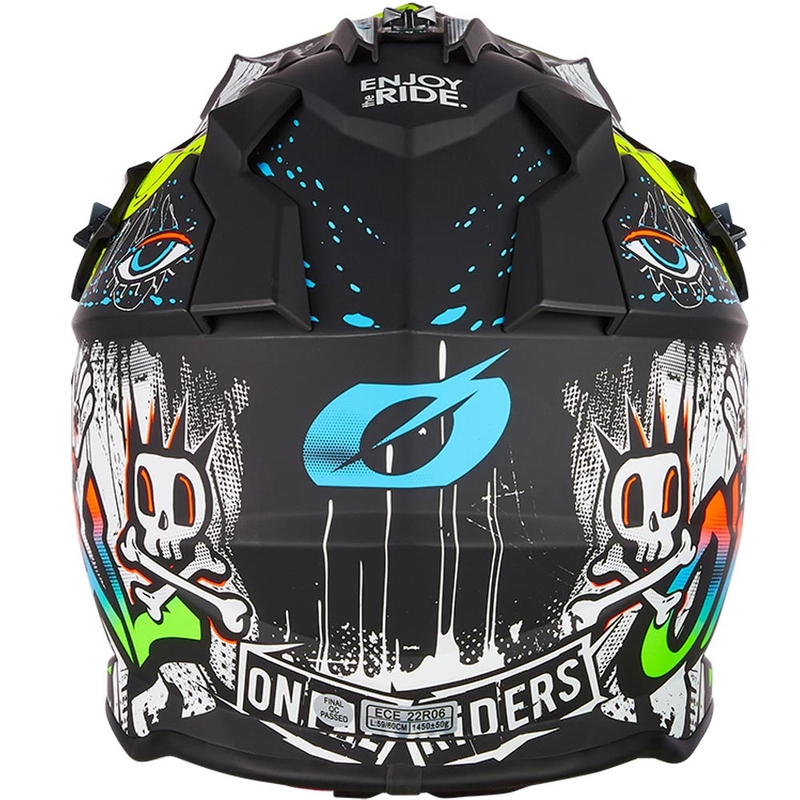 Motokros kaciga O´Neal 2SRS Rancid mat crno-bijela