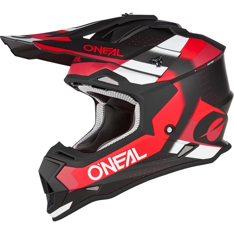 Motokros kaciga O'Neal 2SRS Spyde mat crno-crveno-bijela