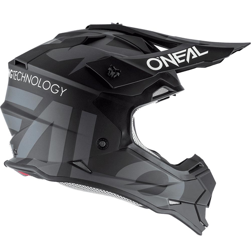 Motokros kaciga O'Neal 2SRS Slick crno-siva