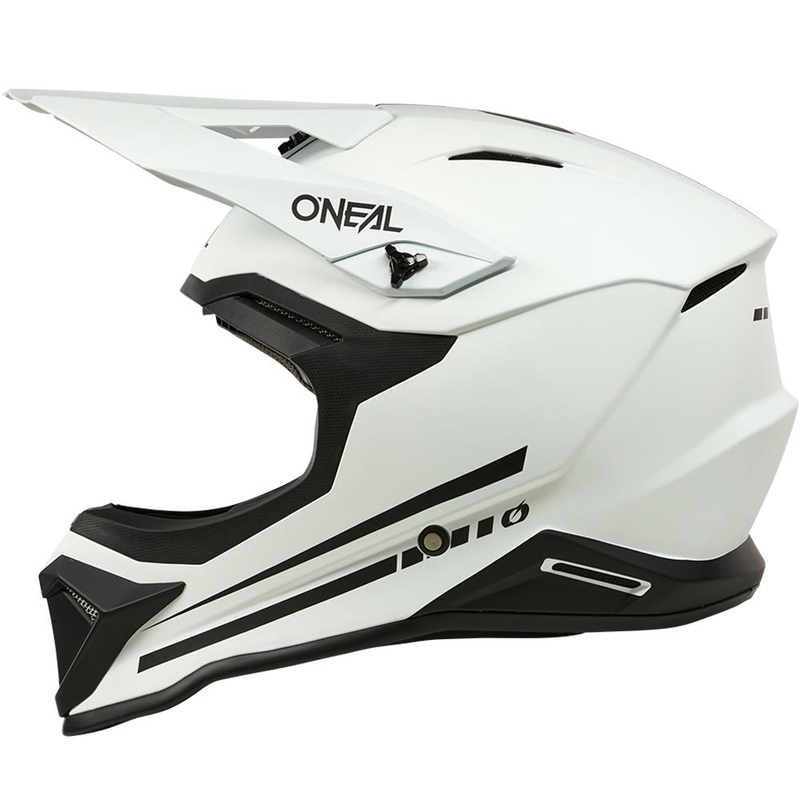 Motokros kaciga O'Neal 1SRS Solid mat bijela