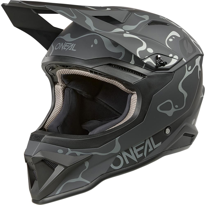 Motokros kaciga O´Neal 1SRS Splash mat crno-siva