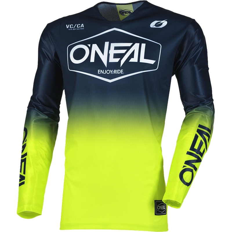 O'Neal Mayhem Hexx motokros dres plavo-fluo žute boje
