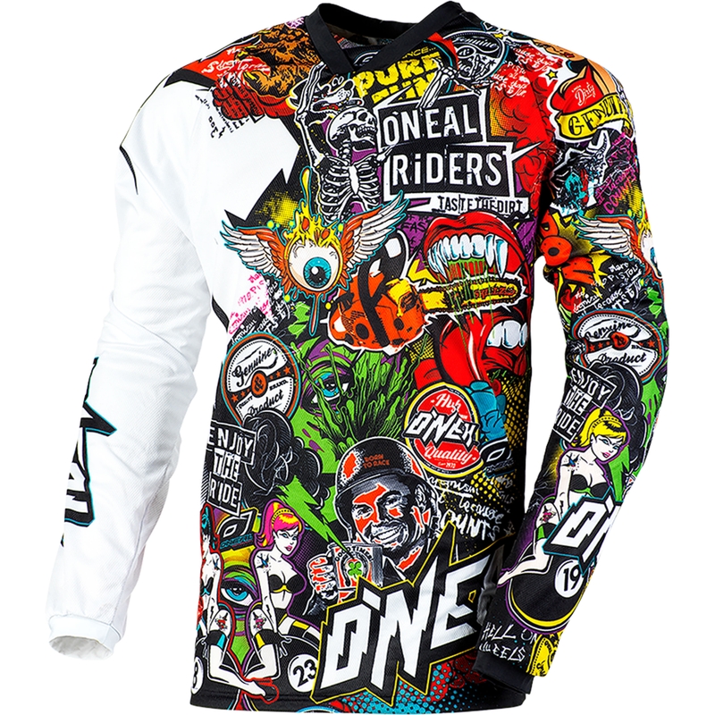 Motokros dres O´Neal Mayhem Crank crno-višebojni