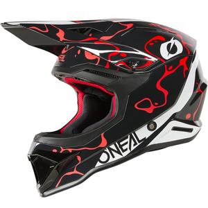 Motokros kaciga O´Neal 1SRS Splash crno-crvena
