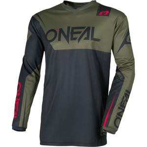 O'Neal Element Racewear motocross majica crno-maslinasta