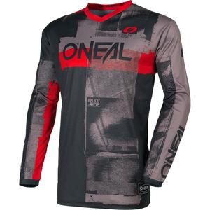 Motokros dres O'Neal Element Roller sivo-crveni
