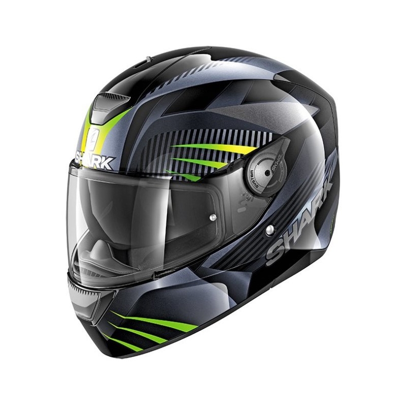 Integralna kaciga SHARK D-SKWAL Mercurium crna-siva-fluo zelena rasprodaja