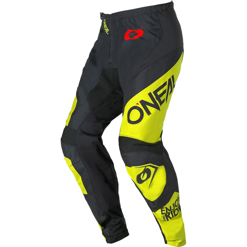 O´Neal Element Racewear motokros hlače crno-fluo žute