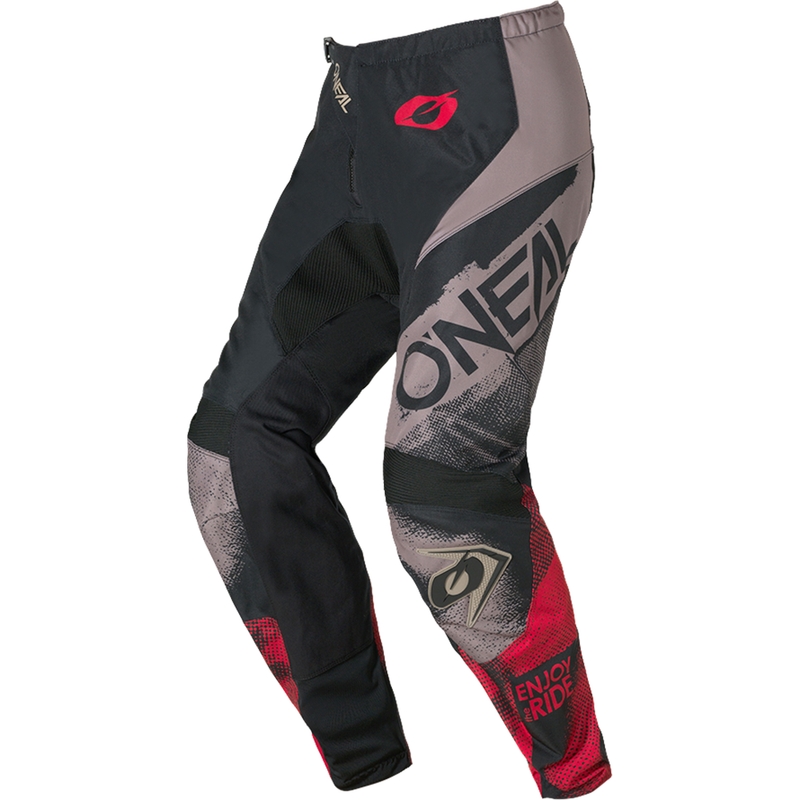 O´Neal Element Roller motokros hlače sivo-crvene boje