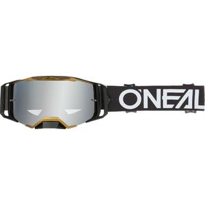 Motokros naočale O´Neal Hexa crno-zlatne (srebrni zrcalni pleksiglas)