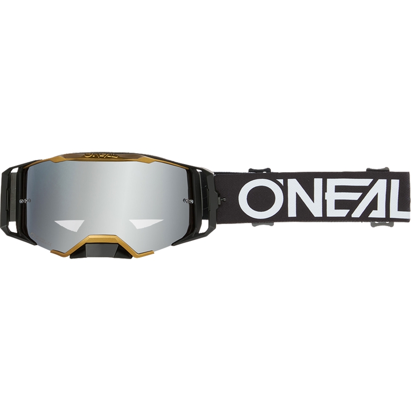 Motokros naočale O´Neal Hexa crno-zlatne (srebrni zrcalni pleksiglas)