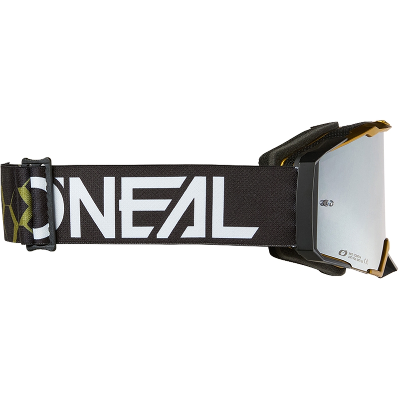 Motokros naočale O´Neal Hexa crno-zlatne (srebrni zrcalni pleksiglas)
