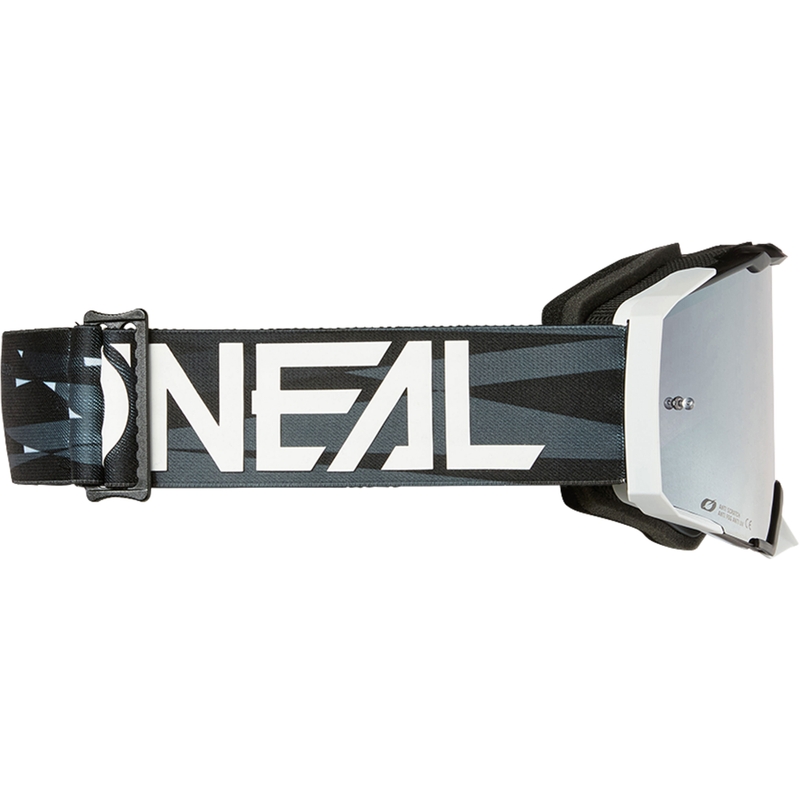 Motokros naočale O´Neal B-33 Ictus crno-bijele (srebrni zrcalni pleksiglas)