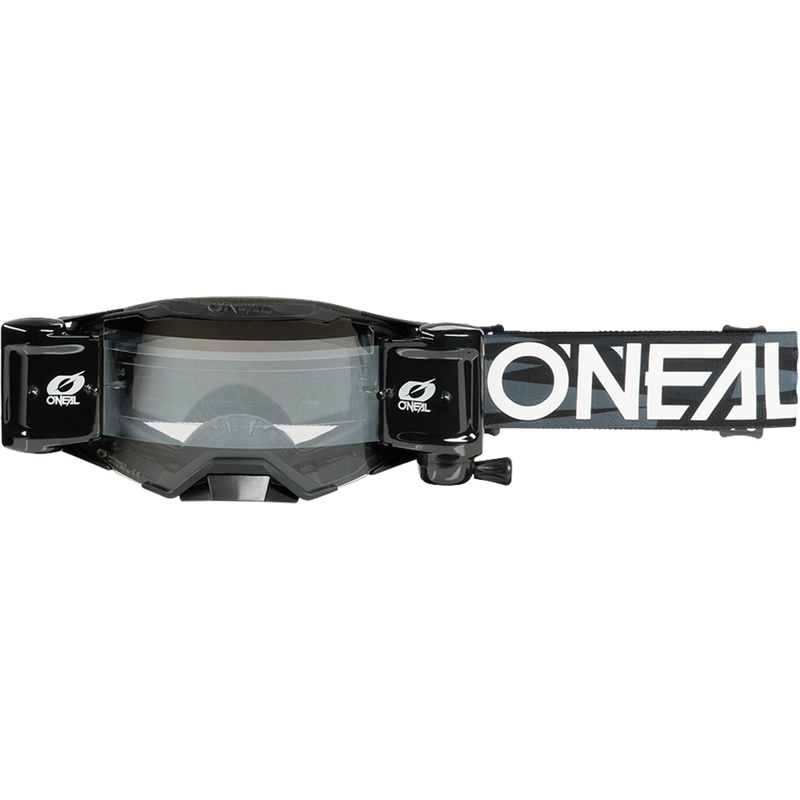 Motokros naočale O´Neal B-33 Ictus crno-bijele s Roll Off sustavom (prozirni pleksiglas)