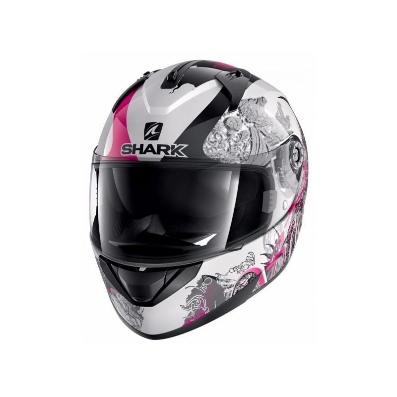 Integralna kaciga SHARK RIDILL 1.2 Spring bijelo-crno-roza