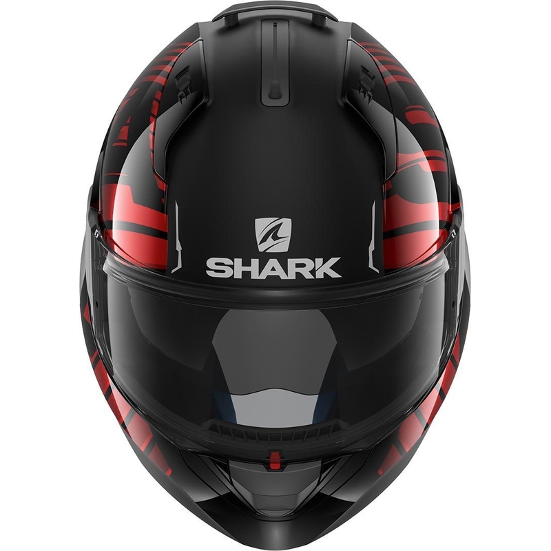 Preklopna kaciga SHARK EVO-ONE 2 Lithion Dual crno-crvena