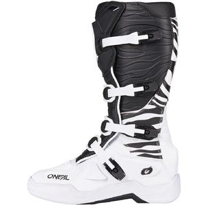 O'Neal 3SRS Zebra motokros čizme crno-bijele