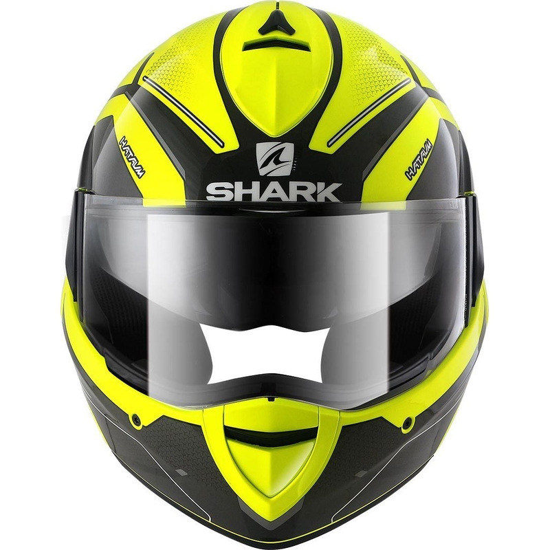 Preklopna kaciga SHARK EVOLINE 3 Hataum crna-fluo žuta rasprodaja