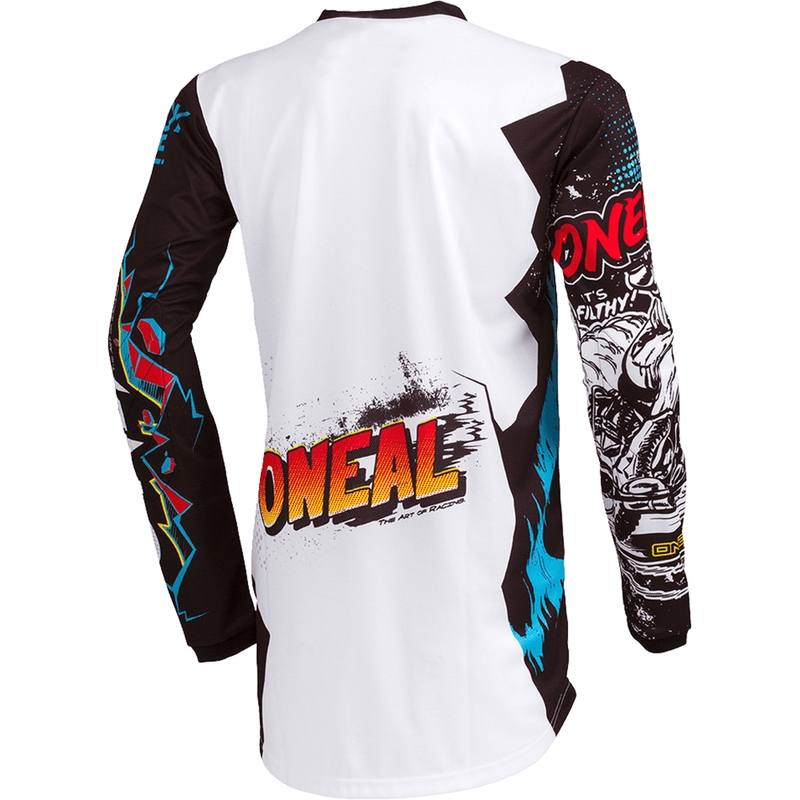 Dječji motokros dres O'Neal Element Villain, bijeli