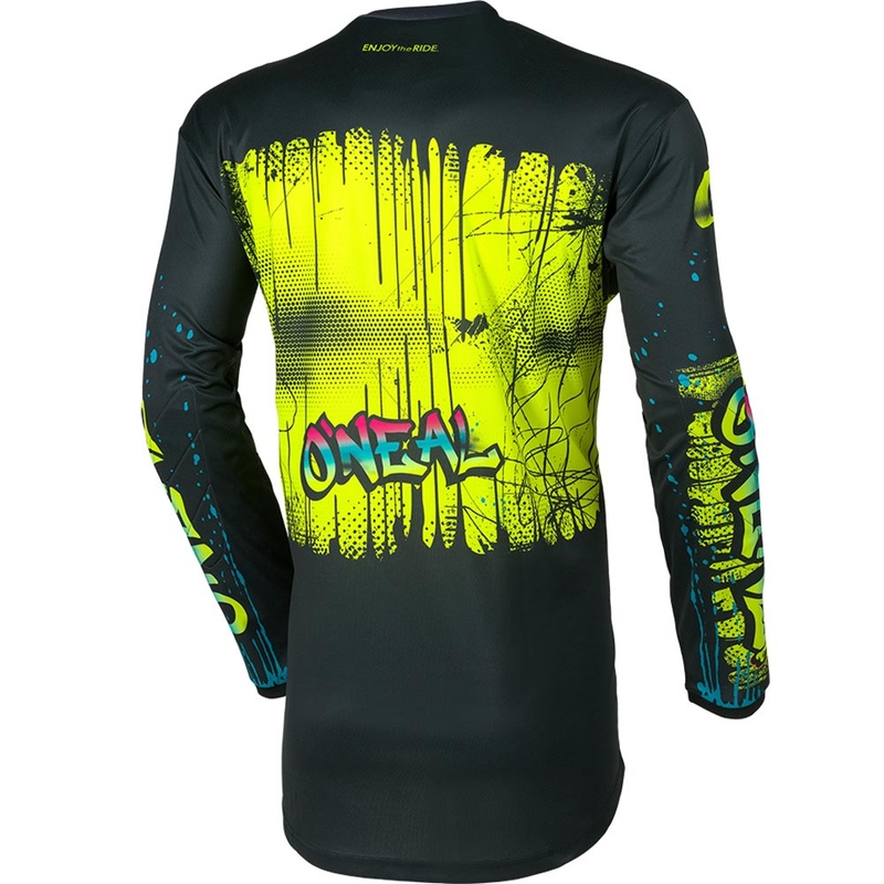 O'Neal Element Rancid Dječji Motokros Dres Crno-Fluorescentno Žuti