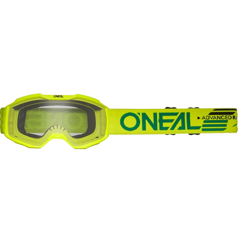 Dječje motokros naočale O'Neal B-10 Čvrste fluo žute s prozirnim pleksiglasom