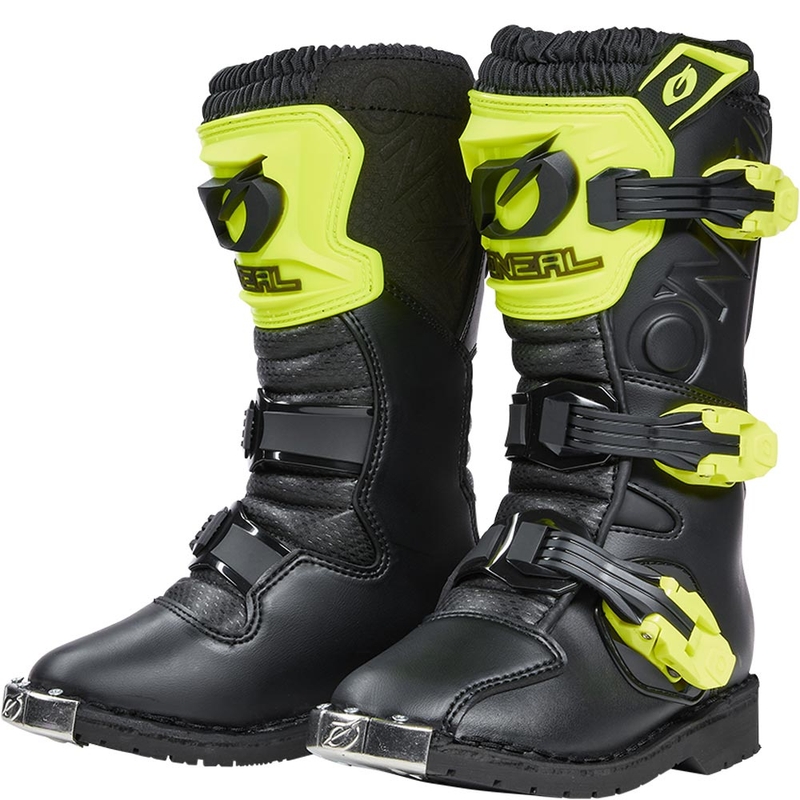 O'Neal Rider PRO dječje motokros čizme crno-fluo žute
