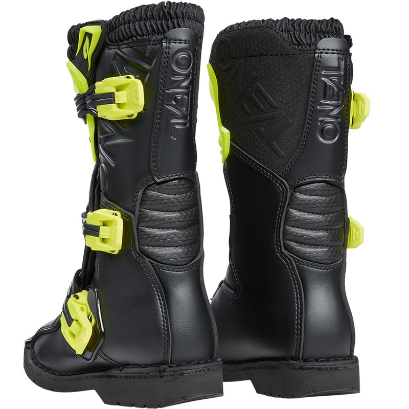 O'Neal Rider PRO dječje motokros čizme crno-fluo žute