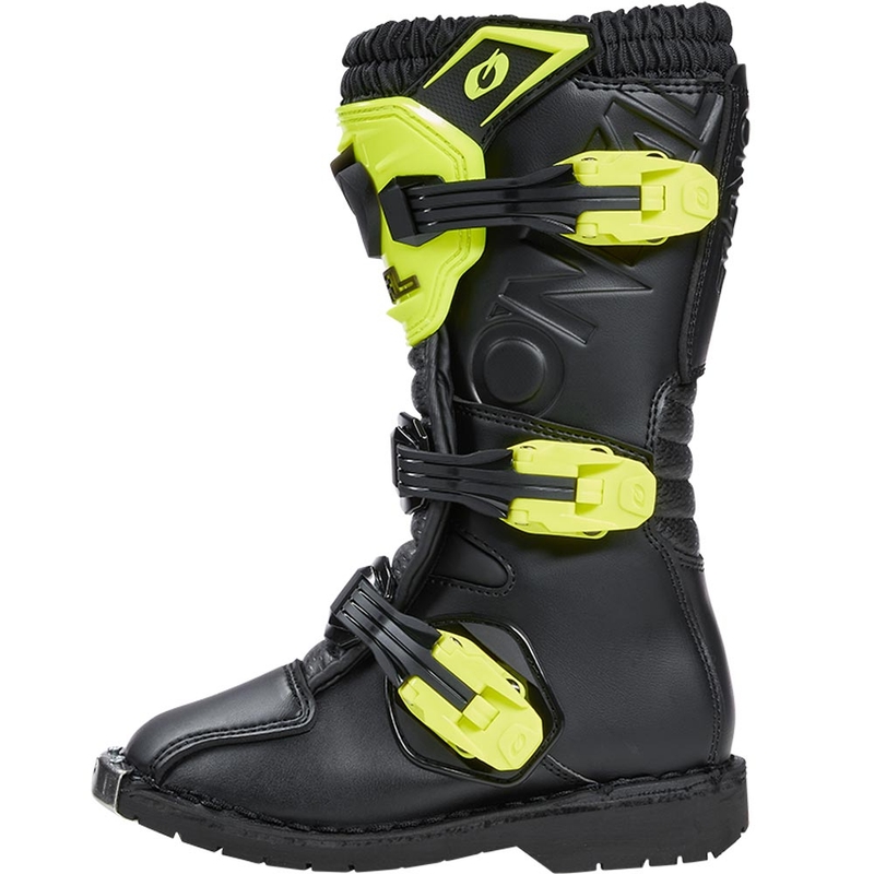 O'Neal Rider PRO dječje motokros čizme crno-fluo žute
