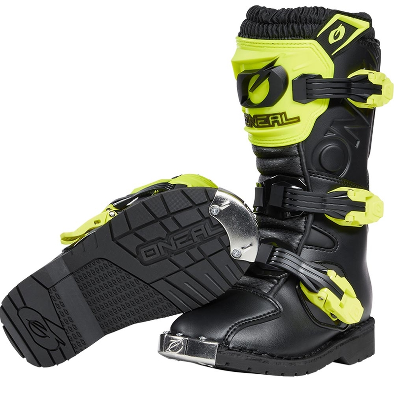 O'Neal Rider PRO dječje motokros čizme crno-fluo žute