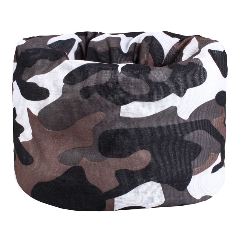 Multifunkcionalni motociklistički šal RSA Camo sivi