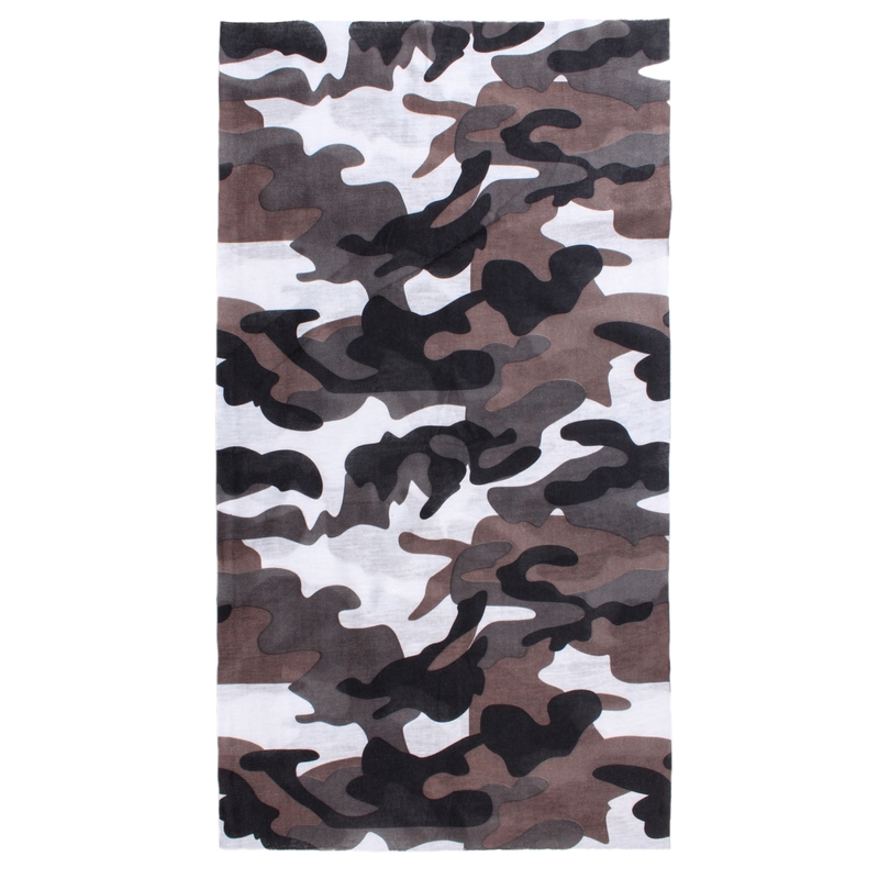 Multifunkcionalni motociklistički šal RSA Camo sivi