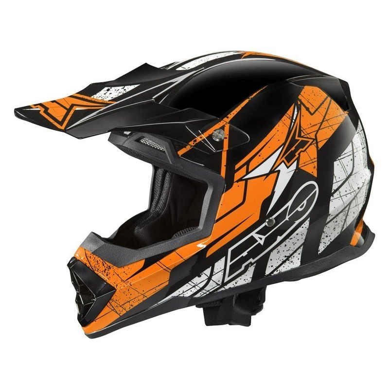 Motocross kaciga AXO Tribe crno-narančasta - II. kvaliteta
