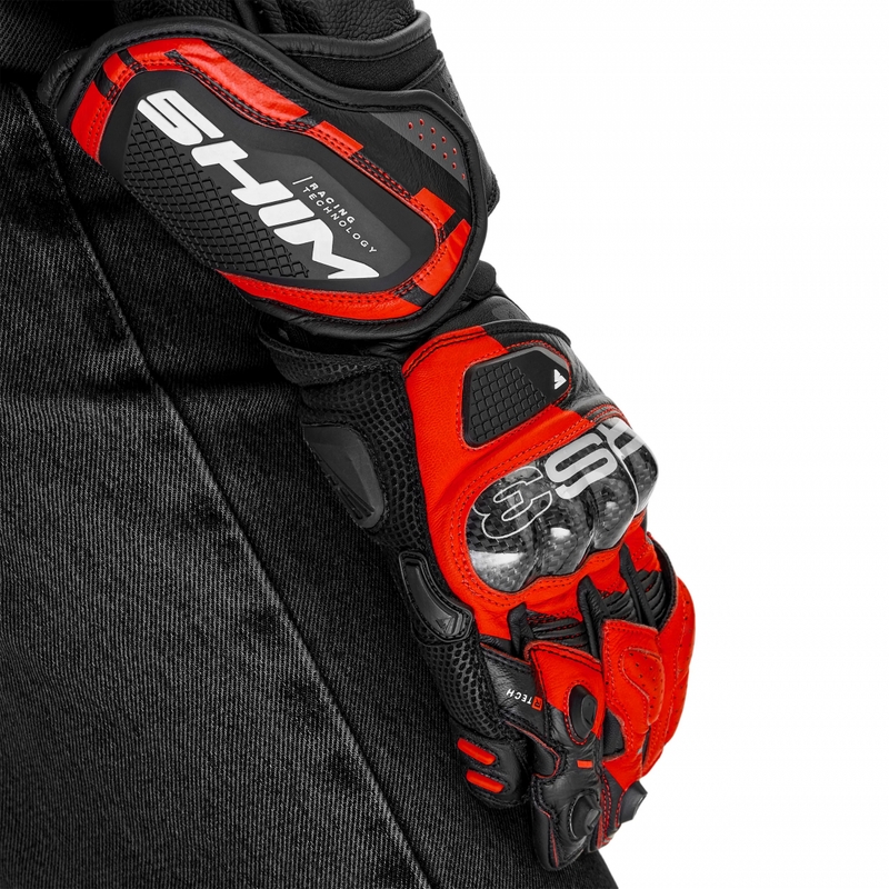 Motociklističke rukavice Shima RS-3 fluo crvene