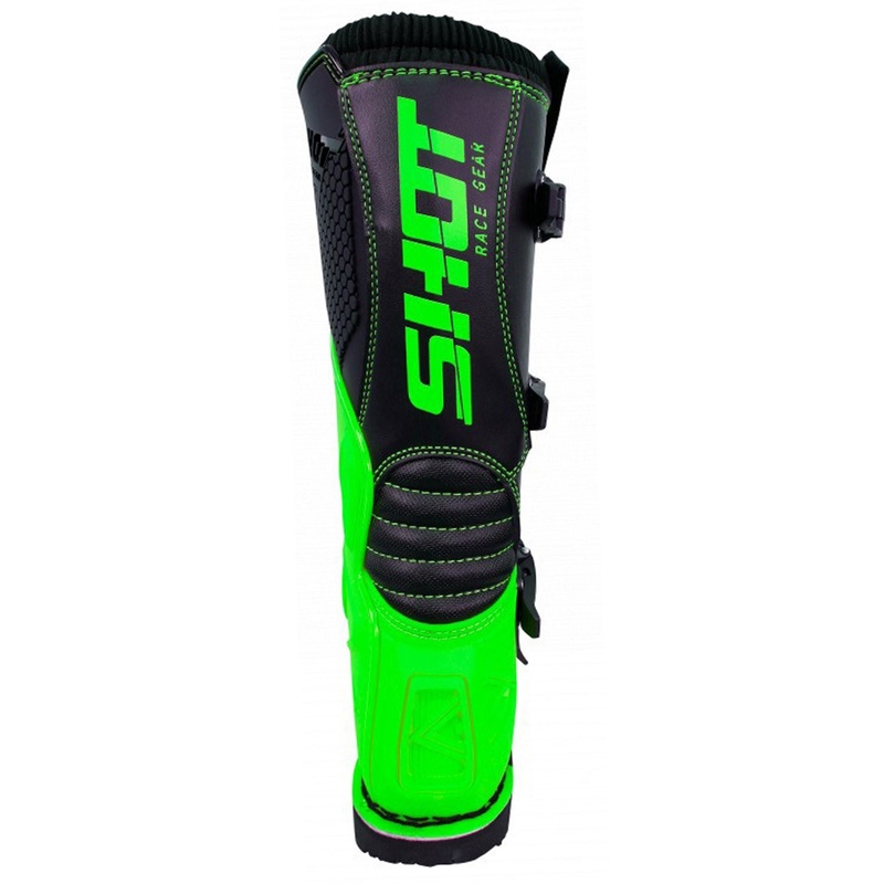 Motorističke čizme Shot X10 crno-fluo zelene