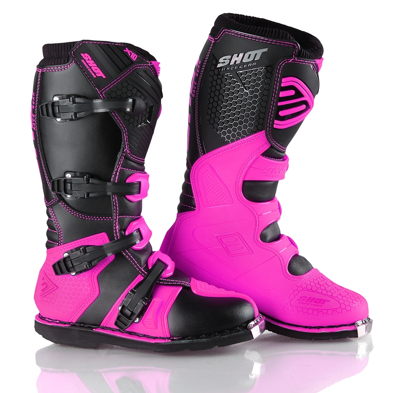 Motociklističkih čizama Shot X10 Black-Fluo Pink rasprodaja