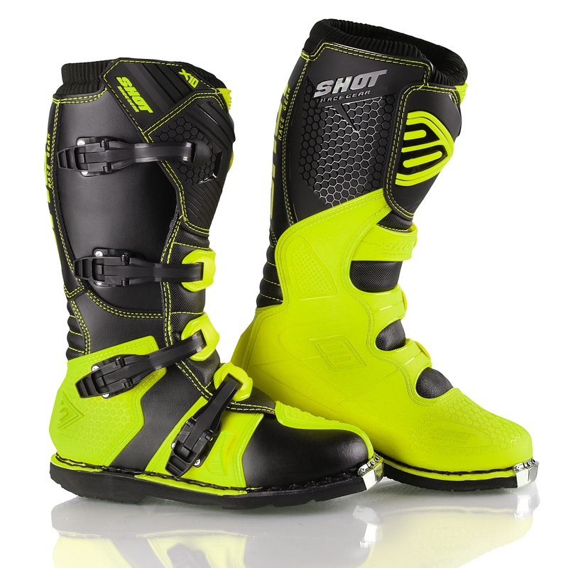 Motorističke čizme Shot X10 crno-fluo žute rasprodaja