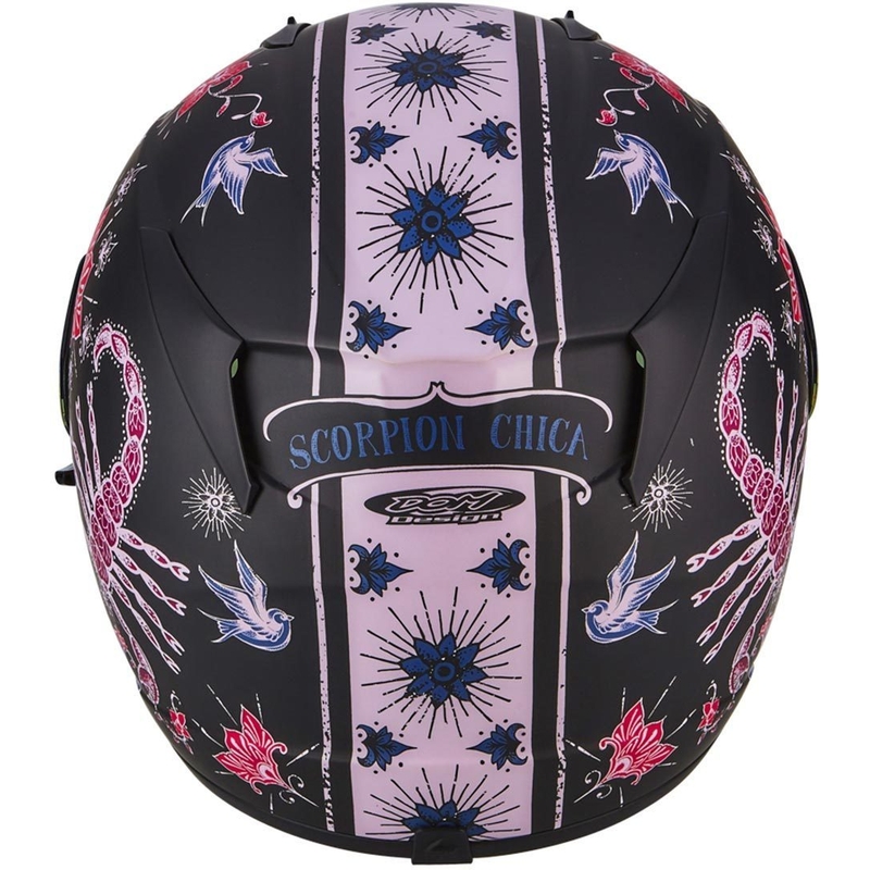 Scorpion EXO-390 Chica integralna kaciga crno-roza
