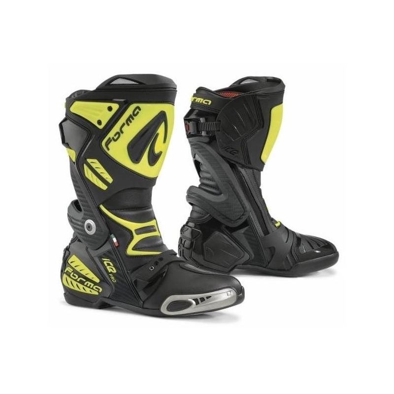Motorističke čizme Forma Ice Pro crno-fluo žute - II. kvaliteta