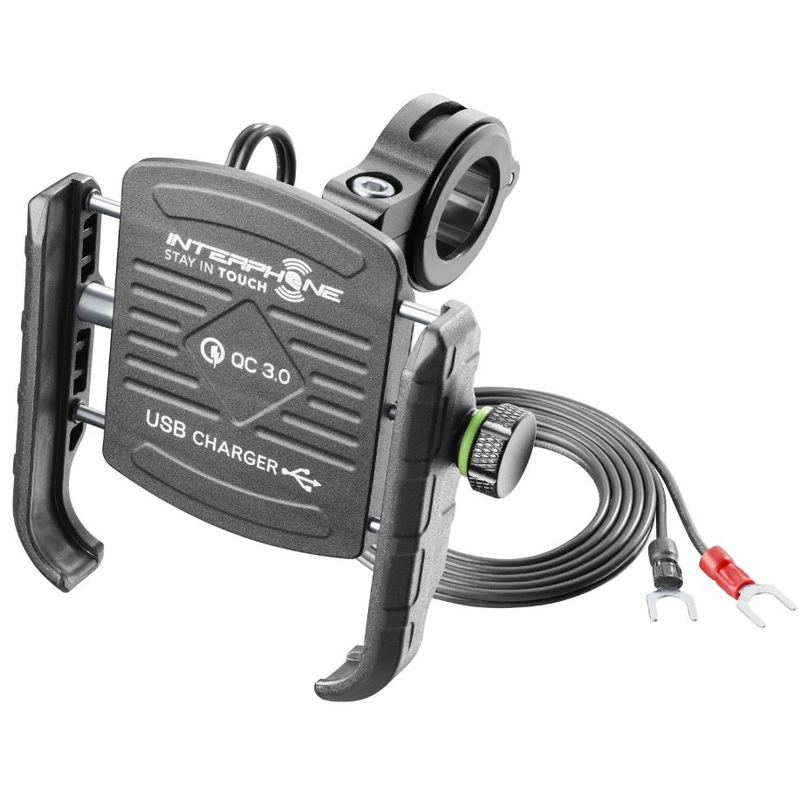Univerzalni Motocrab interfonski držač s USB priključkom