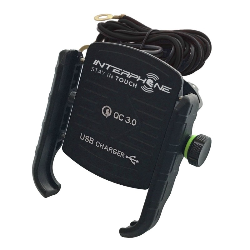 Univerzalni Motocrab interfonski držač s USB priključkom