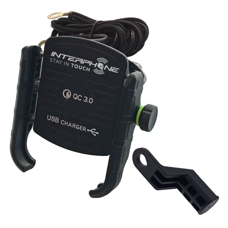 Univerzalni Motocrab interfonski držač s USB priključkom